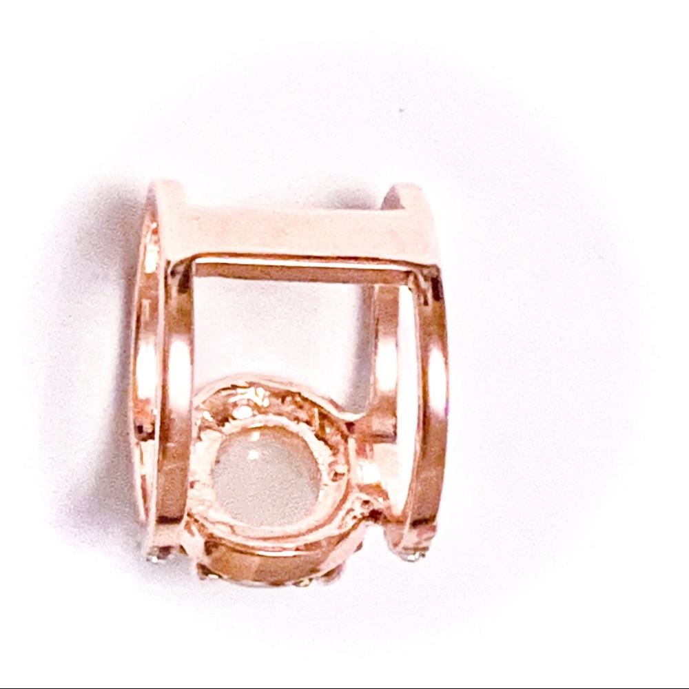🆕 Gen Rose Quartz Diamond 14k Rose Gold Ring NWT - Picture 4 of 8